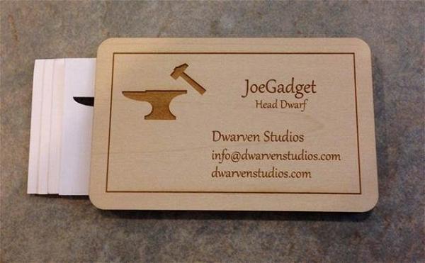 DIY Wooden Business Card Holder 1