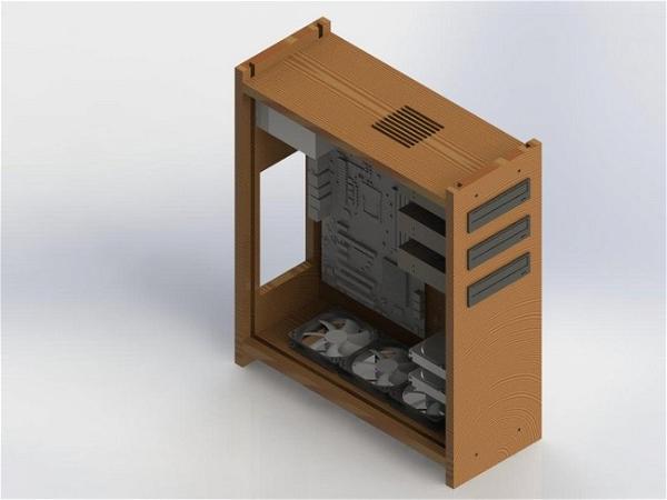 DIY Wooden Computer Case 2
