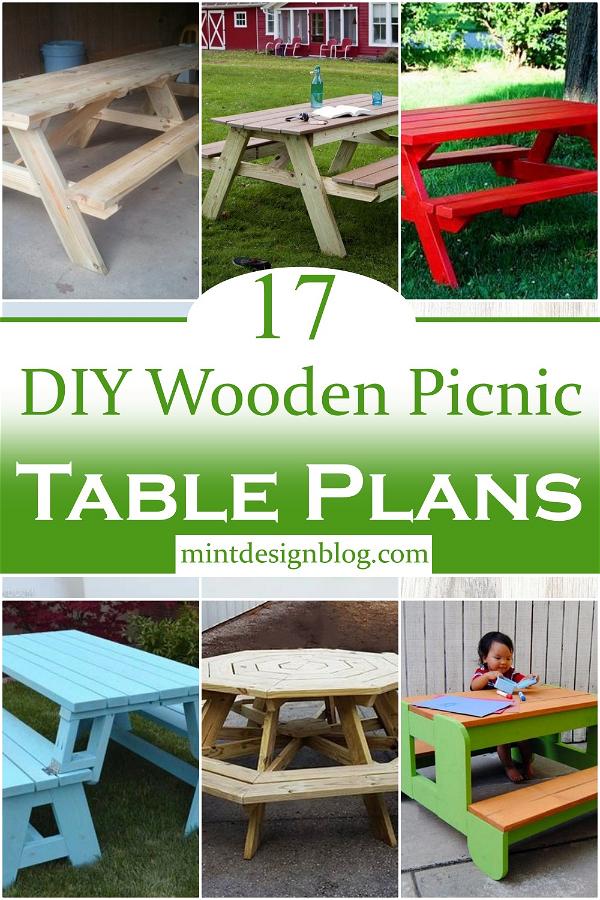 DIY Wooden Picnic Table Plans 1