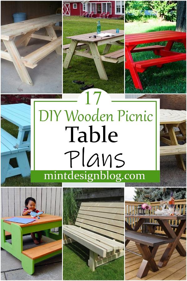 DIY Wooden Picnic Table Plans 2