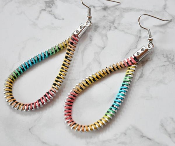 Drop Zipper Earrings