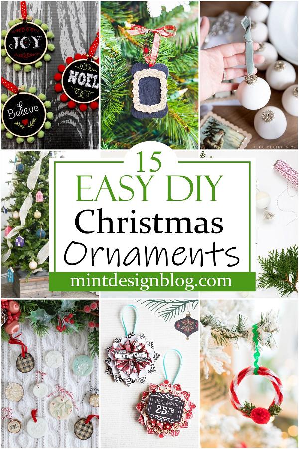 Easy DIY Christmas Ornaments 1