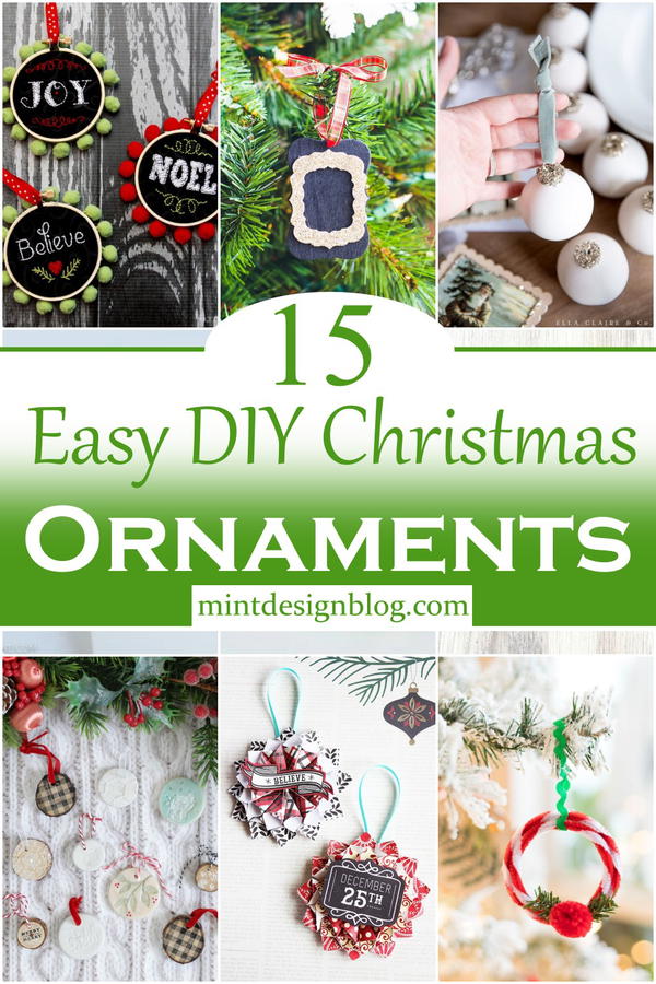 Easy DIY Christmas Ornaments 2