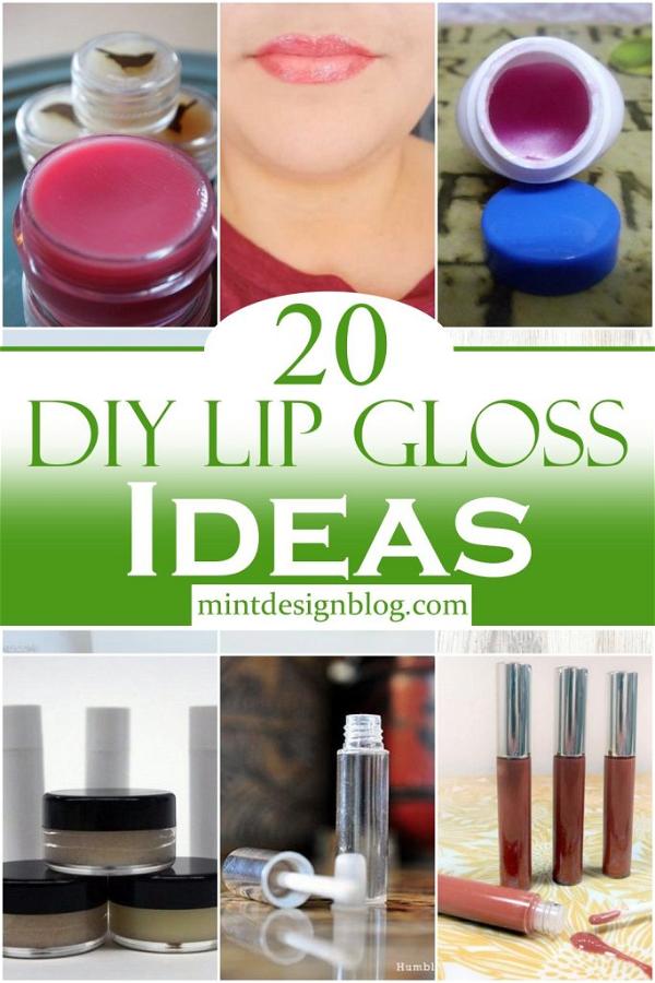 20 Easy DIY Lip Gloss Ideas - Mint Design Blog