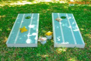 25 DIY Cornhole Bags Ideas - How to Make Cornhole Bags - Mint Design Blog