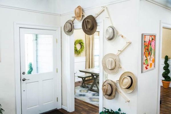 Fancy Family Hat Rack DIY