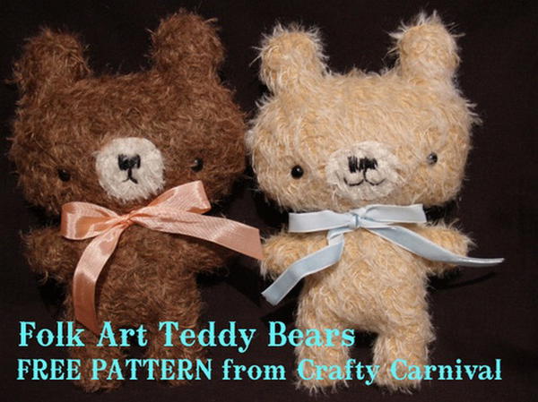 25 Free Teddy Bear Sewing Patterns - Mint Design Blog