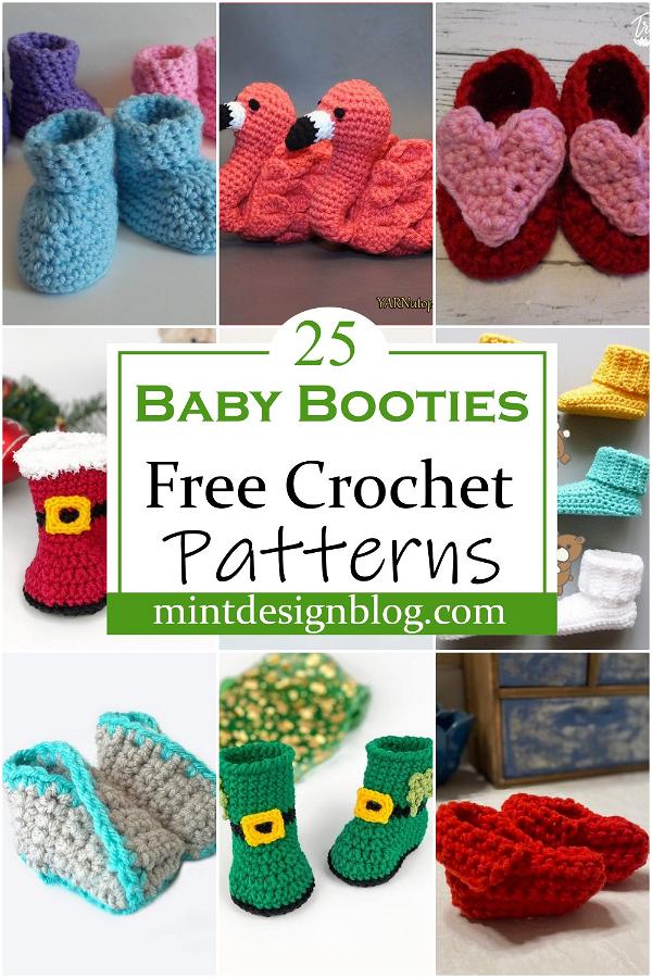 Free Crochet Baby Booties Patterns 1