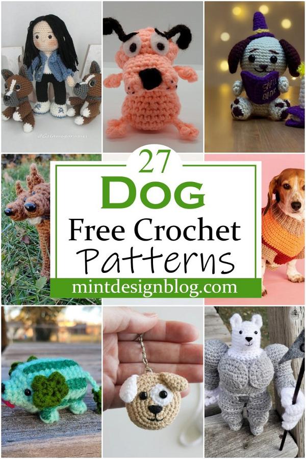 30 Free Crochet Dog Patterns For Beginners - Mint Design Blog