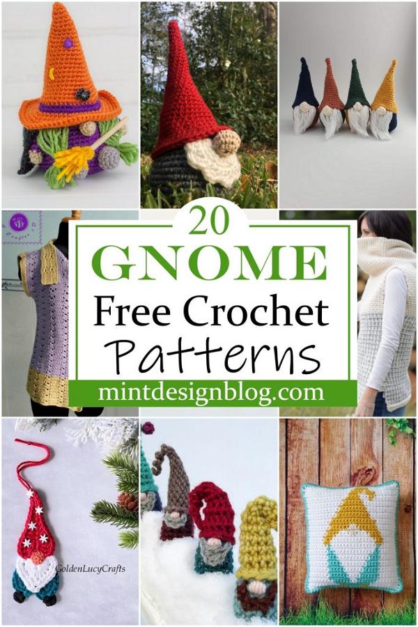 20 Free Crochet Gnome Patterns - How Do You Crochet a Gnome - Mint ...