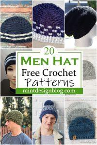 20 Free Crochet Men Hat Patterns That Will Keep You Cozy - Mint Design Blog