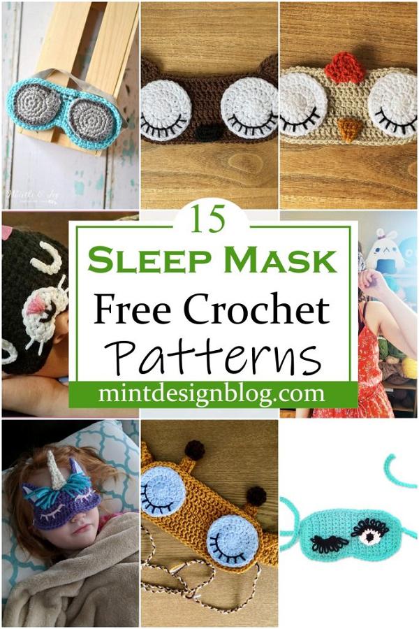 15 Free Crochet Sleep Mask Patterns Mint Design Blog