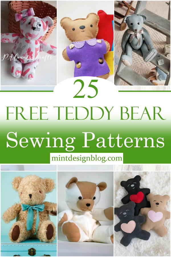 Teddy Bear Cushion Sewing Kits (Pack of 2) Sewing & Weaving Kits