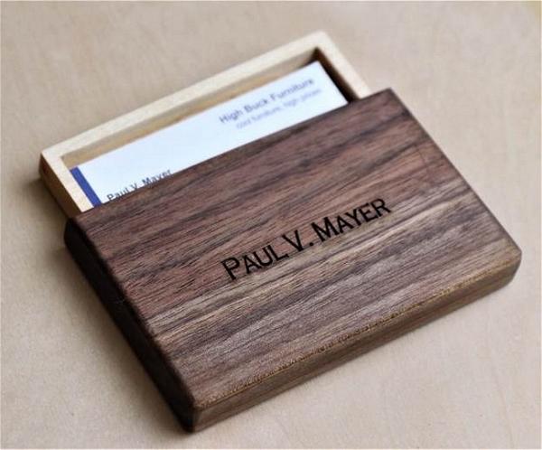 How To Build A Wooden Business Card Holder