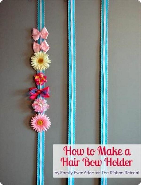 How To Make A Hair Bow Holder