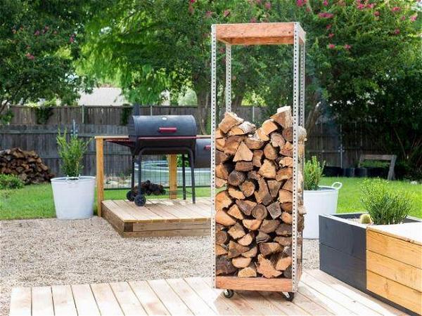 How To Make A Log Rack