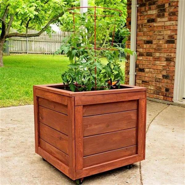 How To Make A Rolling Planter Box