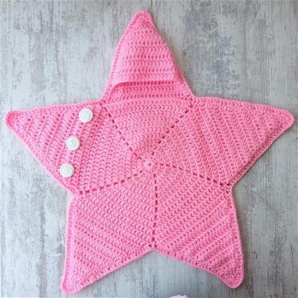 How to Crochet Baby Star Cocoon