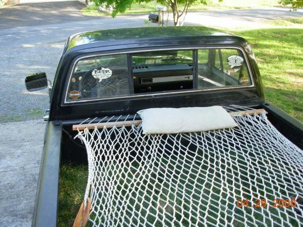 Install A Hammock On Your Truck Bed