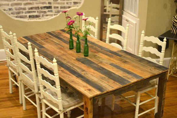 Large Pallet Kitchen Table