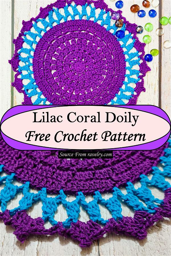 Lilac Coral Doily