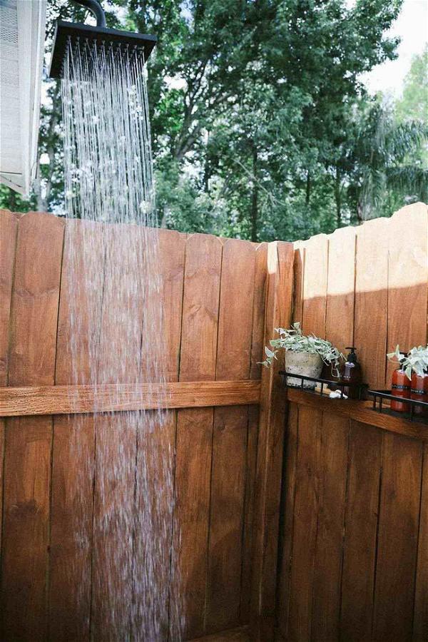 Luxurious Outdoor Shower DIY 1