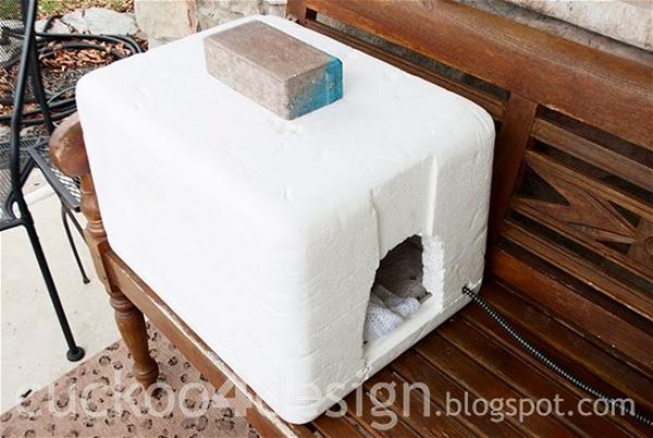 Outdoor Heated Igloo Cat House