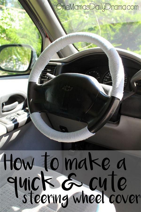 Quick DIY Steering Wheel Cover