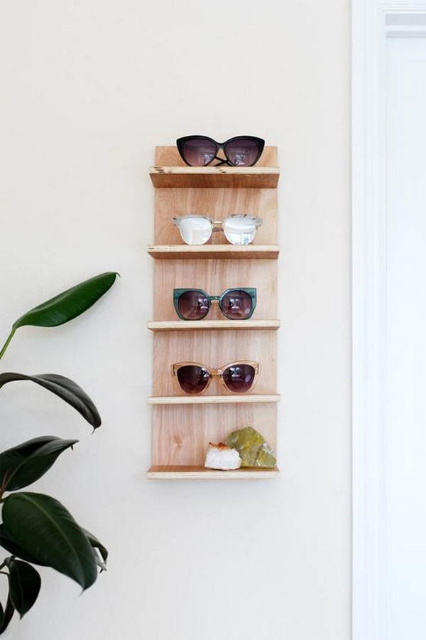 Renter Friendly DIY Sunglasses Holder