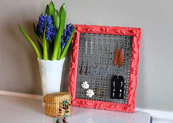 Small DIY Earring Holder