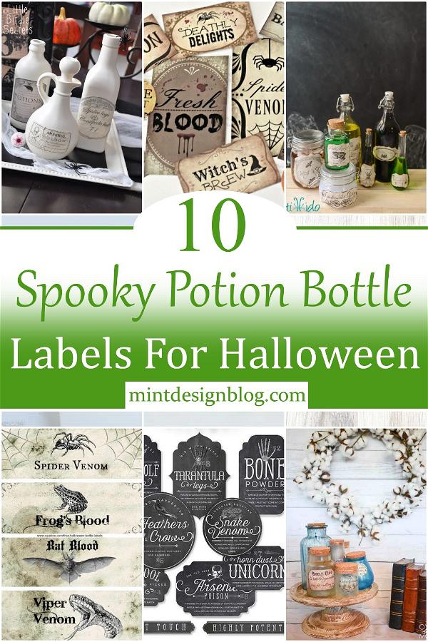 Spooky Potion Bottle Labels For Halloween 2