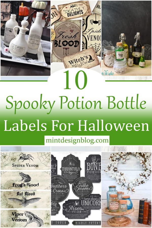 10 Spooky Potion Bottle Labels For Halloween - Mint Design Blog