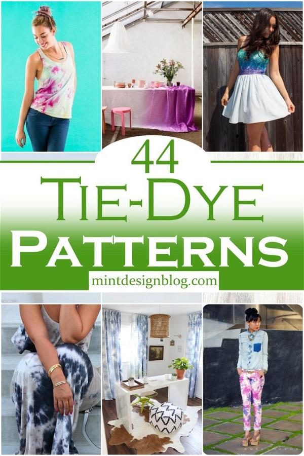 44 Tie-Dye Patterns And To Learn Folding Techniques - Mint Design Blog
