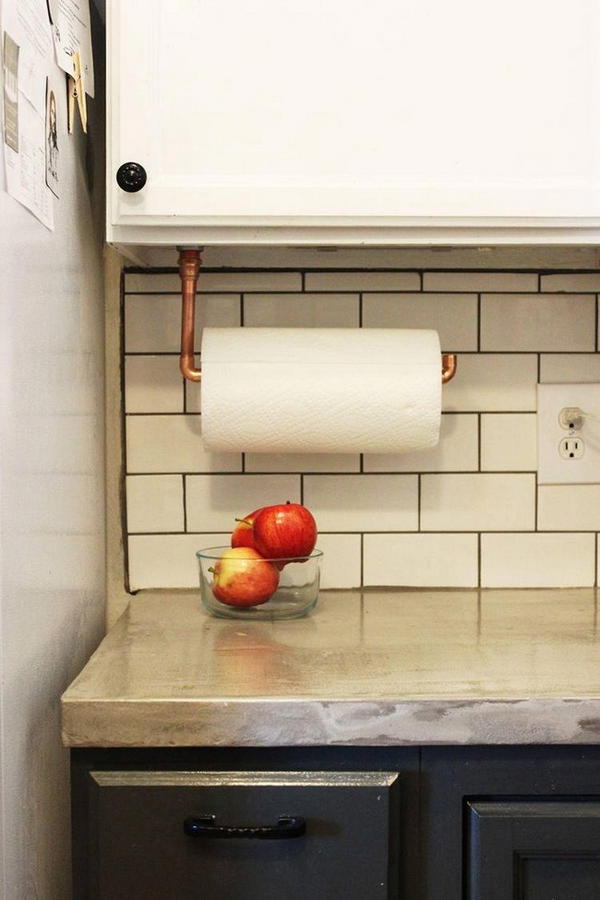 Under Cabinet Paper Towel Holder DIY