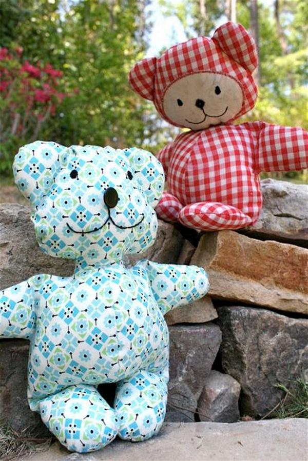 Vintage-style Teddy Bear Pattern