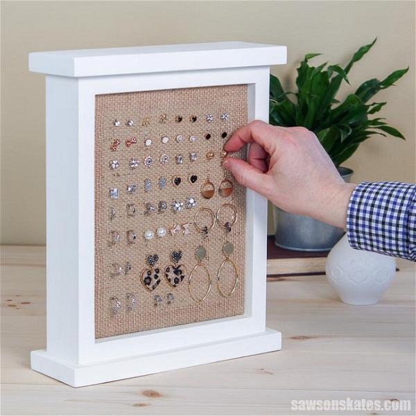 Wood DIY Earring Holder