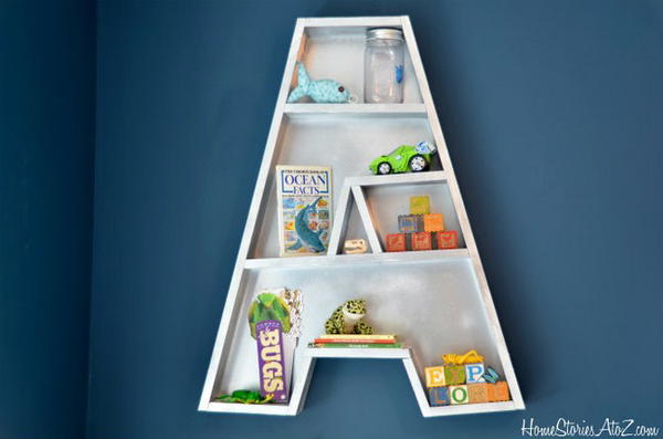 Alphabetic Wall Shelf