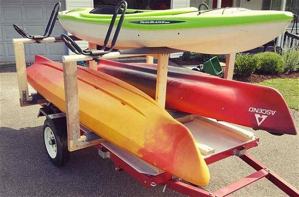 Back-Saving Kayak Trailer