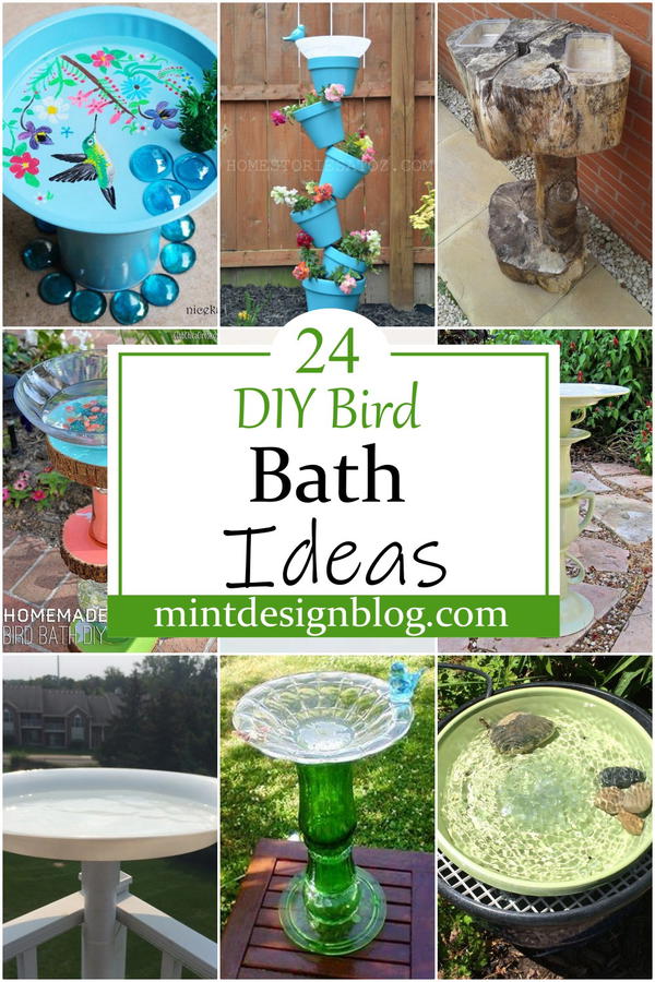 DIY Bird Bath Ideas 1