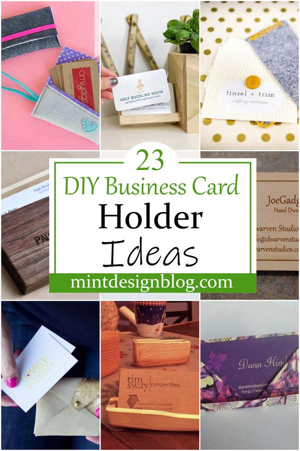 DIY Business Card Holder Ideas 1