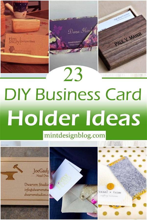 DIY Business Card Holder Ideas 2