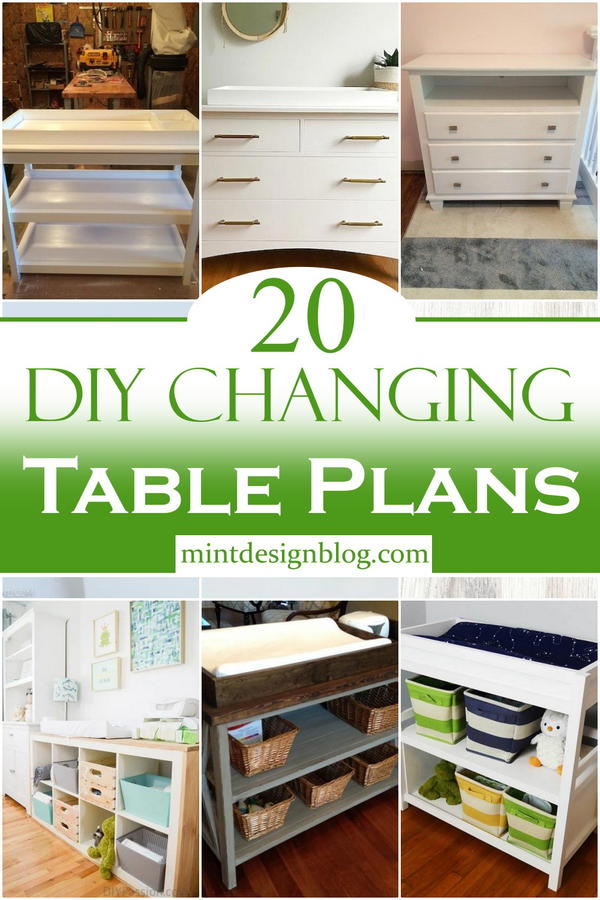 20 DIY Changing Table Plans Mint Design Blog