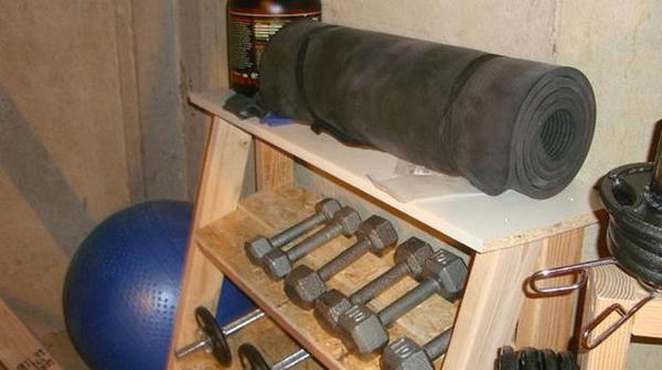 DIY Dumbbell Rack