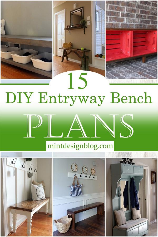 DIY Entryway Bench Plans 1