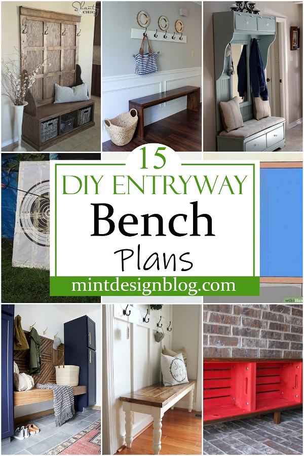 DIY Entryway Bench Plans 2