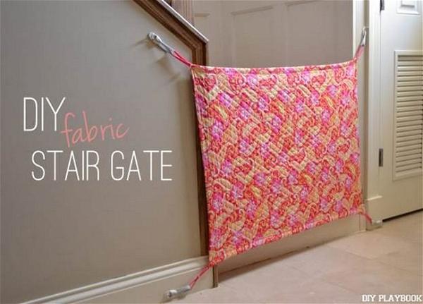 DIY Fabric Baby Gate