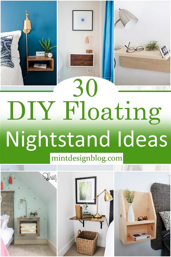 DIY Floating Nightstand Ideas 1