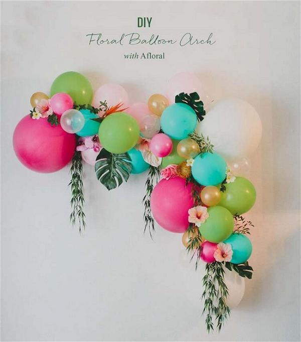 DIY Floral Balloon Arch