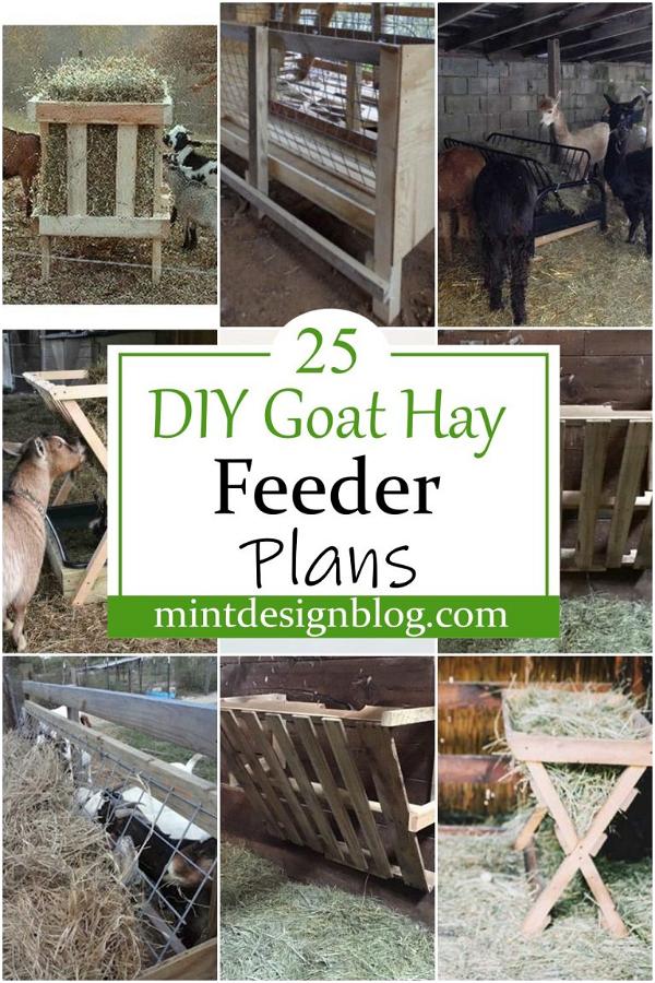 25 DIY Goat Hay Feeder Plans - Mint Design Blog