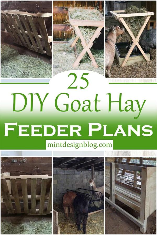 25 DIY Goat Hay Feeder Plans - Mint Design Blog